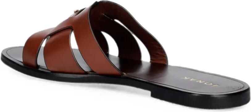 JONAK PARIS Weil sandalen met logoplakkaat Bruin - Foto 2