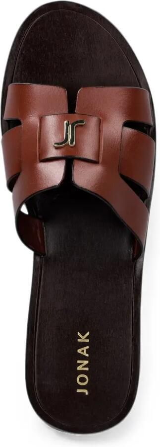 JONAK PARIS Weil sandalen met logoplakkaat Bruin - Foto 3