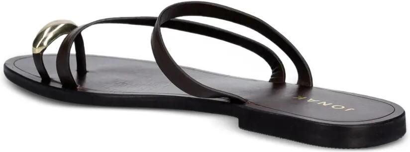 JONAK PARIS Wife sandalen met bandjes en teenring Bruin - Foto 3
