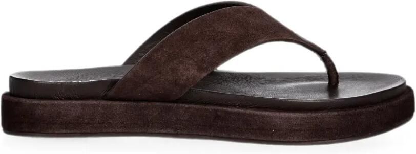 JONAK PARIS Wiwi suède sandalen met plateauzool Bruin