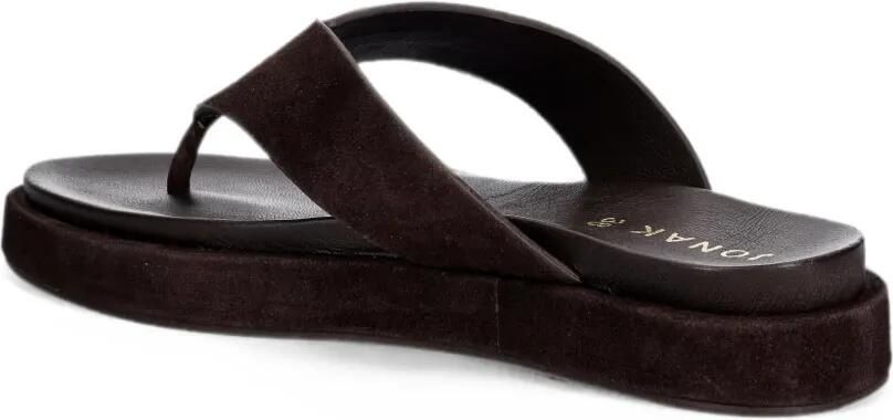 JONAK PARIS Wiwi suède sandalen met plateauzool Bruin - Foto 2