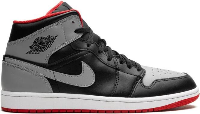 Jordan 1 Mid "Bred Shadow" sneakers Zwart