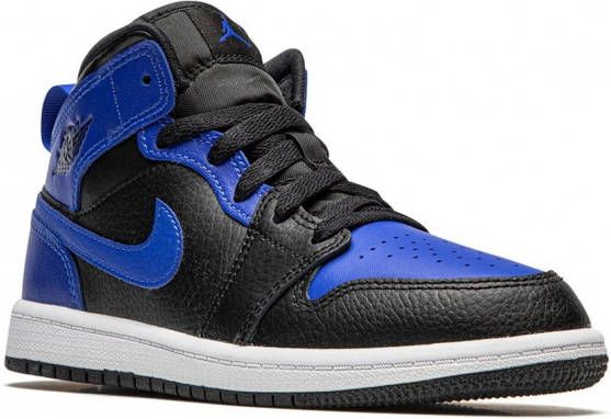 Jordan Kids Jordan 1 mid-top sneakers Zwart