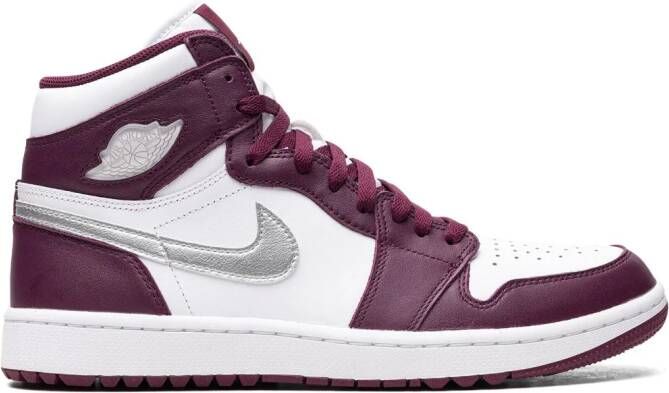 Jordan "Air 1 High Golf Bordeaux sneakers" Wit