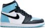 Jordan Air 1 High OG sneakers dames leer rubber Polyester 10.5 Blauw - Thumbnail 1