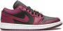 Jordan Air 1 low top sneakers dames rubber leer nylon 11.5 Paars - Thumbnail 1