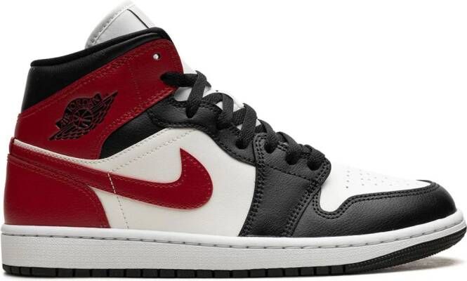 Jordan Air 1 Mid "Black Toe" sneakers Wit