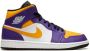 Jordan Air 1 Mid 'Lakers' sneakers Paars - Thumbnail 1