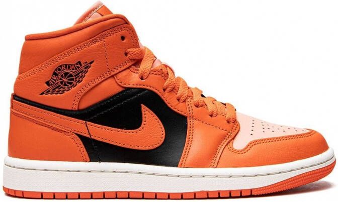 Jordan Air 1 Mid SE "Orange Black" sneakers Oranje