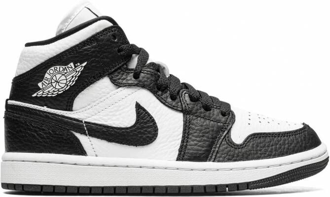 Jordan Air 1 Mid SE "Split Black White" sneakers Wit