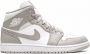 Jordan Air 1 Mid sneakers Polyester rubber leer 10.5 Grijs - Thumbnail 1