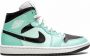 Jordan Air 1 Mid sneakers dames rubber leer nylon 10.5 Groen - Thumbnail 1