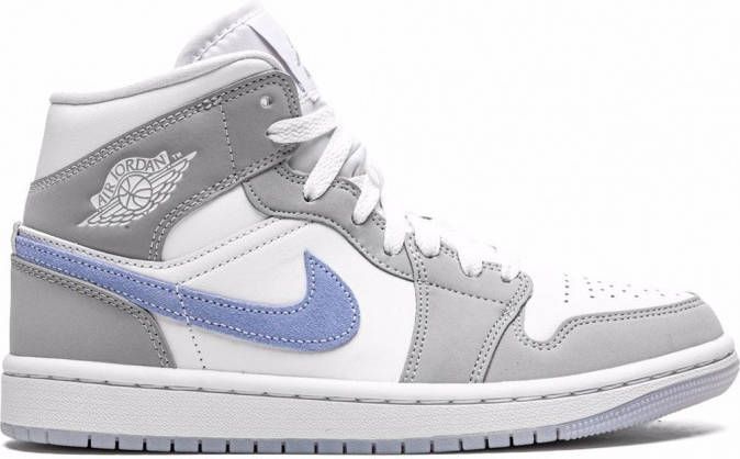 Jordan Air 1 Mid "Grey Blue" sneakers Wit