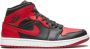 Jordan Air 1 mid top sneakers rubber leer Polyester Stof 10.5 Zwart - Thumbnail 1