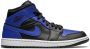 Jordan Air 1 mid top sneakers rubber leer Stof 10.5 Zwart - Thumbnail 1