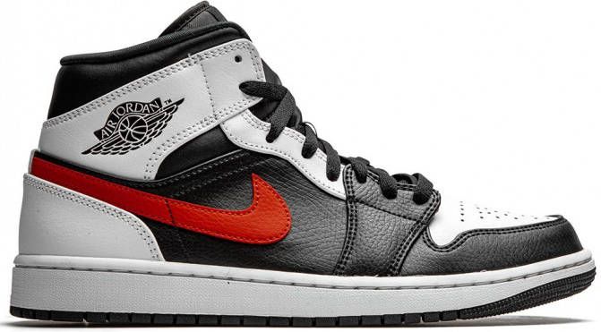 Jordan Air 1 mid-top sneakers Zwart