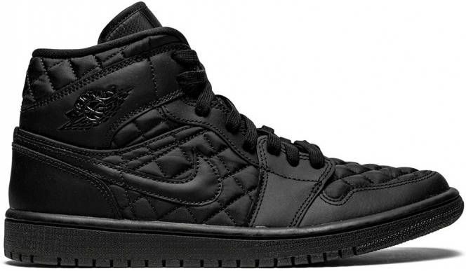 Jordan Air 1 mid-top sneakers Zwart