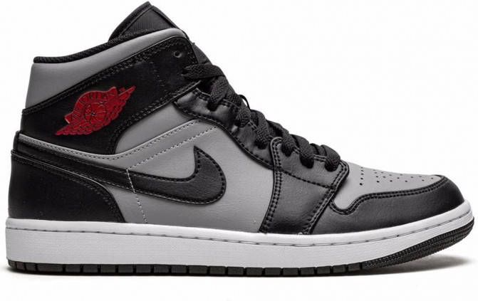 Jordan Air 1 Mid "Shadow Red" sneakers Zwart