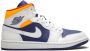 Jordan "Air 1 mid-top Royal Blue Laser Orange sneakers" Blauw - Thumbnail 1