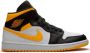 Jordan Air 1 mid top sneakers dames rubber leer Polyester 10.5 Wit - Thumbnail 1