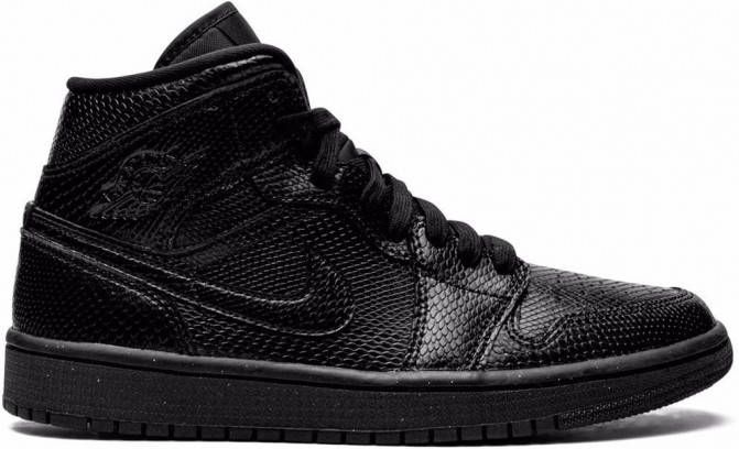 Jordan Air 1 mid-top sneakers Zwart
