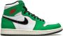 Jordan Air 1 Retro high top OG sneakers dames rubber leer Stof 10.5 Groen - Thumbnail 1