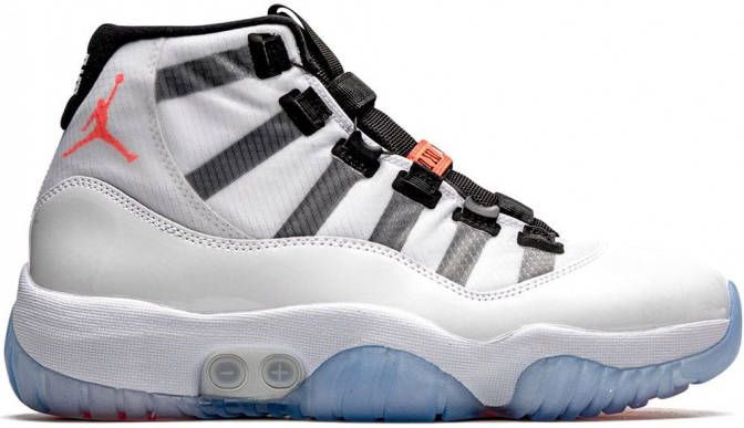 Jordan Air 11 Adapt sneakers leer nylon rubber 10.5 Wit - Foto 1