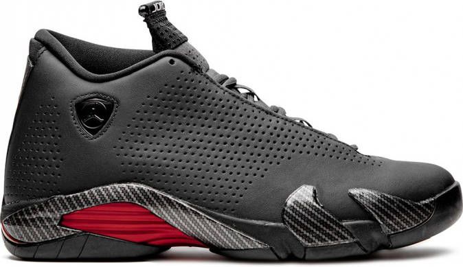 Jordan Air 14 'Black Ferrari' high-top sneakers Zwart