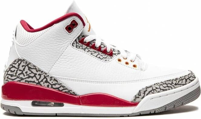 Jordan "Air 3 Cardinal Red sneakers" Wit