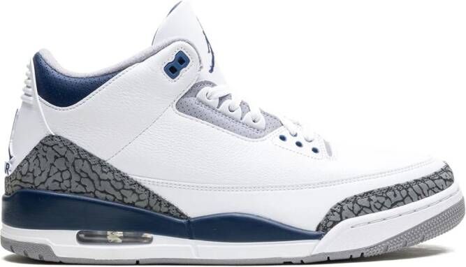 Jordan Air 3 "Midnight Navy" sneakers Wit