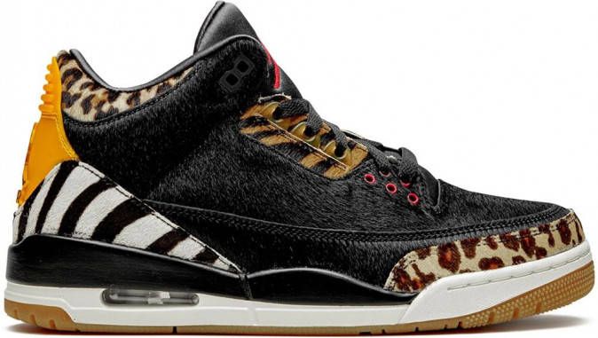 Jordan Air 3 Retro 'Animal Pack' sneakers Zwart