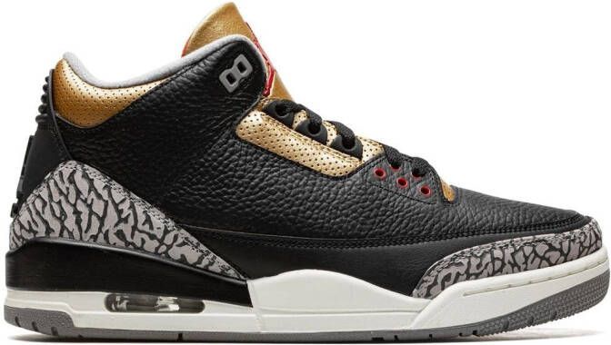 Jordan Air 3 sneakers Zwart