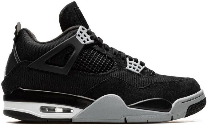 Jordan "Air 4 Black Canvas sneakers" Zwart