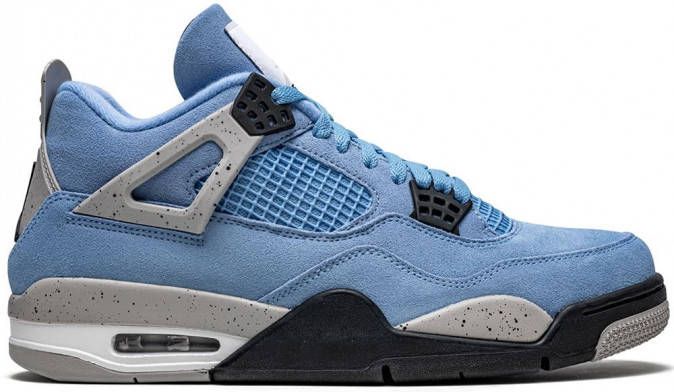 Jordan Air 4 Retro sneakers suède rubber StofStof 10.5 Blauw