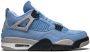 Jordan Air 4 Retro sneakers suède rubber StofStof 10.5 Blauw - Thumbnail 1