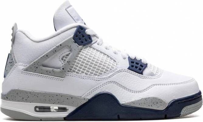 Jordan Air 4 "Midnight Navy" sneakers Wit