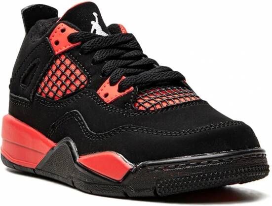 Jordan Kids Air Jordan 4 Retro sneakers Zwart