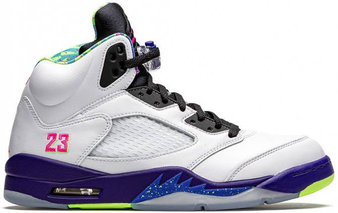 Jordan "Air 5 Alternate Bel Air sneakers" rubber leer nylon 10.5 Wit