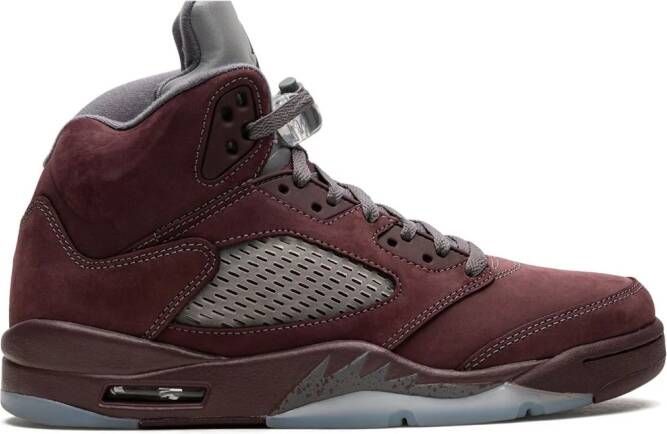 Jordan "Air 5 Burgundy high-top sneakers" Rood