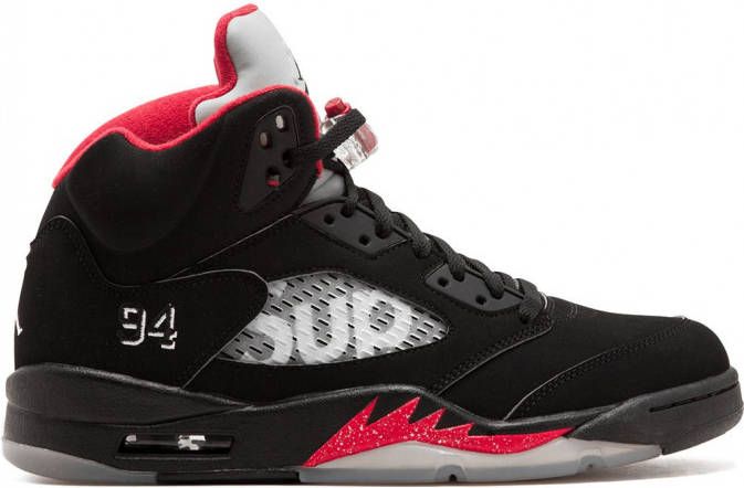 Jordan Air 5 Retro Supreme sneakers Zwart