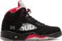 Jordan Air 5 Retro Supreme sneakers nubuckleerrubber nubuckleer 8.5 Zwart - Thumbnail 1