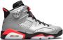 Jordan Air 6 sneakers unisex leer Polyester rubber 10.5 Zilver - Thumbnail 1