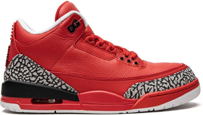 Jordan AJ3770438 UNIVERSITY RED BLACK-CE T Furs & Skins->Leather Rood