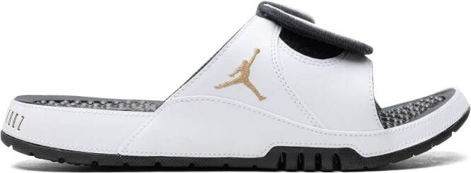 Jordan " Hydro XI Gratitude slippers" Wit