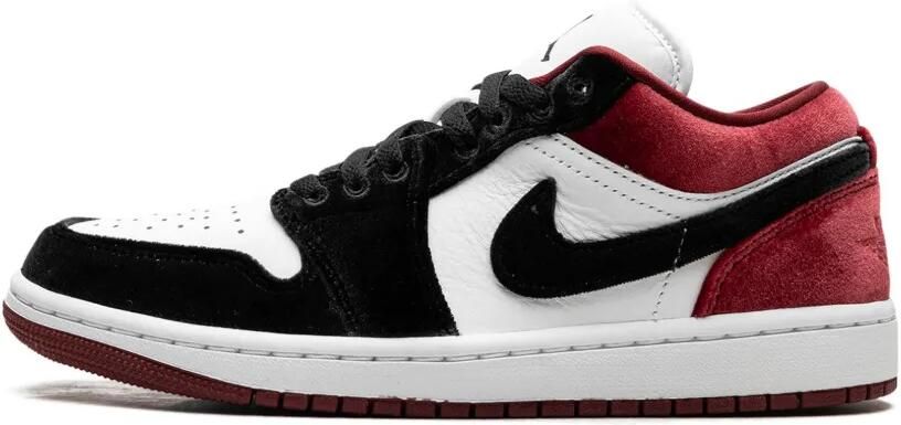 Jordan 1 Low SE "Velvet Black Toe Black White Team Red" sneakers Rood - Foto 3
