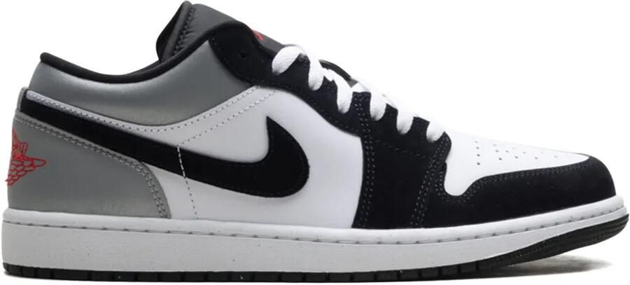 Jordan 1 Low SE "White Fire Red Black Matte Silver" sneakers Wit