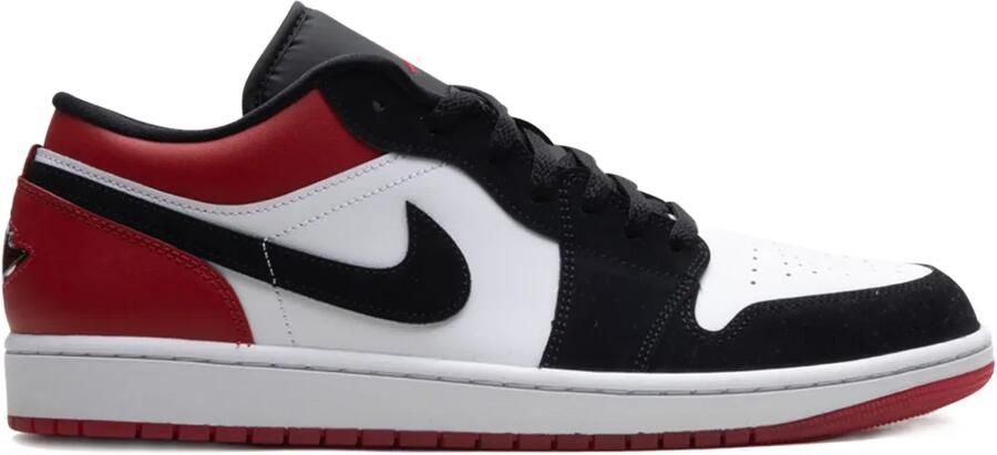 Jordan 1 Low "White Varsity Red Black" sneakers Rood