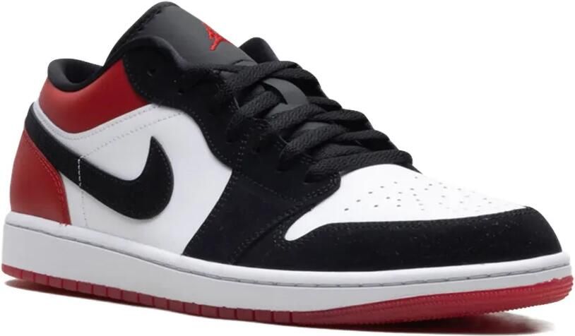 Jordan 1 Low "White Varsity Red Black" sneakers Rood - Foto 2