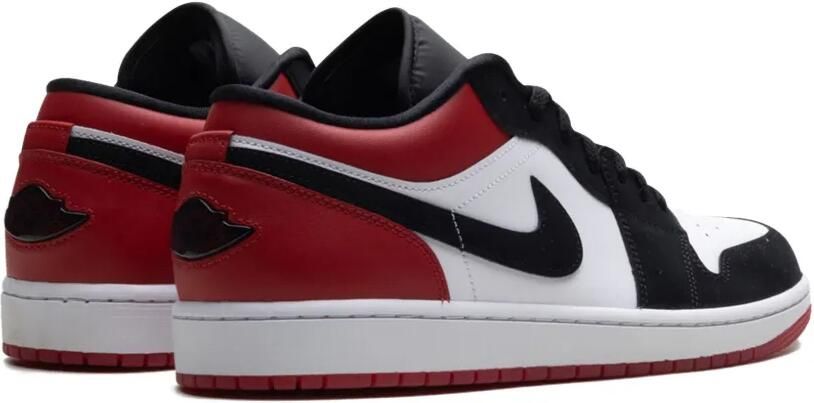 Jordan 1 Low "White Varsity Red Black" sneakers Rood - Foto 3