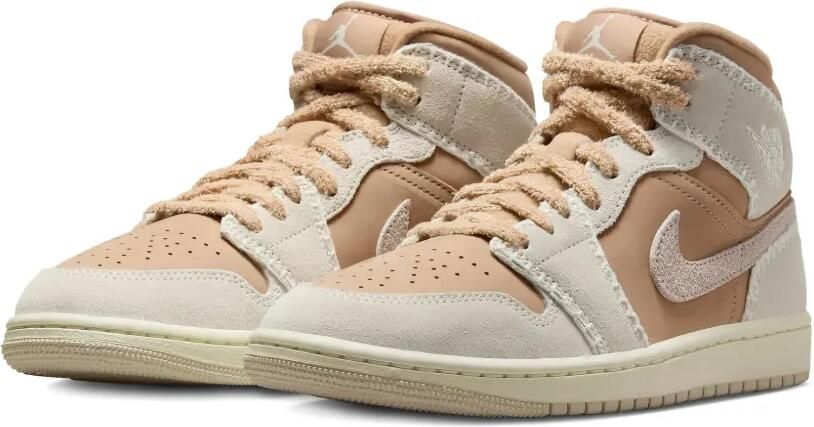 Jordan 1 Mid SE sneakers met veters Beige - Foto 2